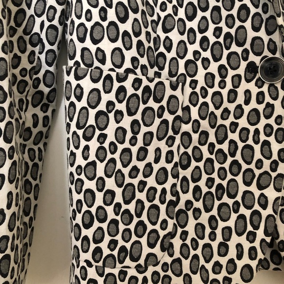 Rachel Zoe RARE snow leopard blazer jacket in EUC, size 8 - Picture 8 of 9